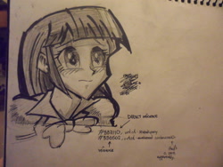 Size: 2592x1944 | Tagged: safe, artist:jofca, derpibooru import, twilight sparkle, equestria girls, solo, traditional art