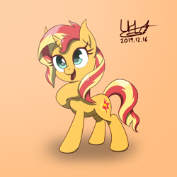 Size: 1600x1600 | Tagged: safe, artist:livehotsun, sunset shimmer, pony, unicorn, cute, female, mare, shimmerbetes, solo