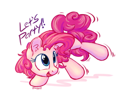 Size: 1400x1100 | Tagged: safe, artist:bobdude0, pinkie pie, earth pony, pony, cute, diapinkes, solo