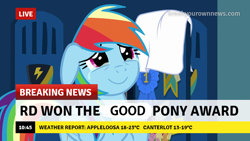 Size: 1280x720 | Tagged: safe, derpibooru import, edit, edited screencap, screencap, rainbow dash, pegasus, pony, parental glideance, best pony, break your own news, crying, happy, tears of joy