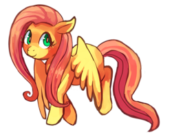 Size: 1152x931 | Tagged: safe, artist:cherivinca, fluttershy, pegasus, pony, simple background, solo, transparent background