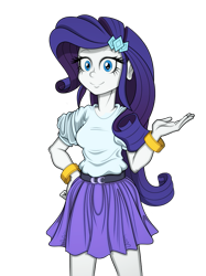 Size: 773x1036 | Tagged: safe, artist:pedantczepialski, part of a set, rarity, equestria girls, alternate universe, clothes, eqg promo pose set, eqg promo pose set 2.0, equestria girls: the parody series, simple background, skirt, transparent background