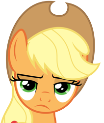 Size: 4400x5200 | Tagged: safe, artist:reginault, applejack, earth pony, pony, castle sweet castle, .svg available, absurd resolution, bust, portrait, simple background, solo, transparent background, vector