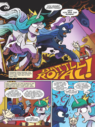 Size: 720x960 | Tagged: safe, artist:andypriceart, idw, kibitz, princess celestia, princess luna, alicorn, pony, spoiler:comic, spoiler:comicff38, female, mare, preview