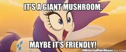 Size: 600x249 | Tagged: safe, edit, edited screencap, screencap, rarity, pony, unicorn, my little pony: the movie, avatar the last airbender, bags under eyes, cactus juice, desert, drugged, friendly mushroom, hallucination, happy, high, image macro, meme, mescaline, peyote, reference