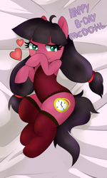 Size: 2100x3500 | Tagged: safe, artist:anykoe, artist:moekonya, artist:rioumcdohl26, oc, oc:macdolia, earth pony, pony, adorasexy, body pillow, clothes, cute, heart, leotard, pigtails, sexy, socks, solo, thigh highs