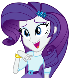Size: 646x717 | Tagged: safe, artist:thebar, rarity, dance magic, equestria girls, spoiler:eqg specials, belt, bracelet, cute, female, gem, jewelry, open mouth, raribetes, simple background, solo, transparent background