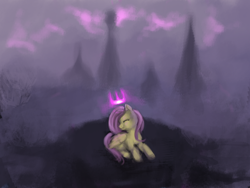 Size: 900x675 | Tagged: safe, artist:miokillerwinx, fluttershy, pegasus, pony, female, mare, pink mane, solo, yellow coat