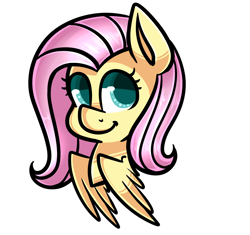 Size: 1280x1203 | Tagged: safe, artist:pinipy, fluttershy, pegasus, pony, bust, portrait, solo