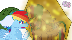 Size: 1388x780 | Tagged: safe, artist:gamingstarluigisin, derpibooru import, rainbow dash, twilight sparkle, pegasus, pony, alternate universe, female, lesbian, link, princess zelda, shipping, simple background, the legend of zelda, the legend of zelda: skyward sword, transparent background, twidash, twizelda