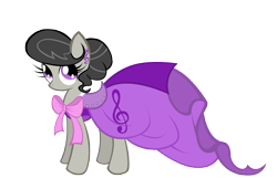 Size: 10000x6430 | Tagged: safe, artist:alexpony, artist:dream-star-slash, octavia melody, earth pony, pony, .psd available, absurd resolution, alternate hairstyle, clothes, dress, gala dress, simple background, transparent background, vector