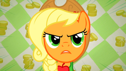 Size: 1366x768 | Tagged: safe, screencap, applejack, earth pony, pony, the best night ever, female, mare, solo