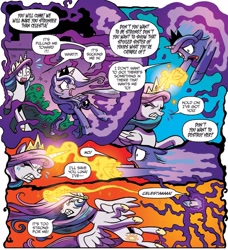 Size: 1325x1450 | Tagged: safe, artist:brendahickey, idw, princess celestia, princess luna, alicorn, pony, legends of magic, spoiler:comic, spoiler:comiclom1, s1 luna