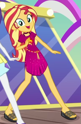 Size: 387x589 | Tagged: safe, screencap, sunset shimmer, better together, equestria girls, i'm on a yacht, cropped, feet, legs, sandals