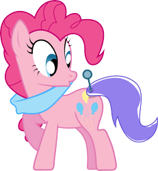 Size: 8199x8877 | Tagged: safe, artist:the-mad-shipwright, pinkie pie, earth pony, pony, the ticket master, absurd resolution, pin the tail on the pony, pinkie being pinkie, simple background, solo, transparent background, vector