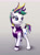 Size: 2000x2669 | Tagged: safe, artist:xbi, rarity, pony, unicorn, it isn't the mane thing about you, alternate hairstyle, clothes, ear piercing, female, jacket, mare, piercing, punk, raripunk, solo, tail wrap