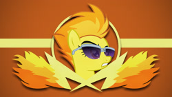 Size: 1920x1080 | Tagged: safe, artist:francisksv, artist:mlpvectors203, derpibooru import, spitfire, cutie mark, glasses, sergeant, sunglasses, vector