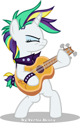 Size: 3146x4839 | Tagged: safe, artist:vector-brony, rarity, pony, unicorn, it isn't the mane thing about you, absurd resolution, alternate hairstyle, bipedal, crossing the memes, eyes closed, female, guitar, guitarity, mare, punk, raripunk, simple background, solo, transparent background, vector