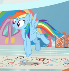 Size: 728x753 | Tagged: safe, derpibooru import, screencap, rainbow dash, pegasus, pony, she's all yak, beautiful, cropped, cute, dashabetes, female, jumping, mare, midair, open mouth, smiling, solo, spread wings, wings