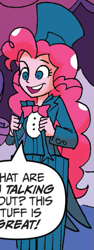 Size: 255x680 | Tagged: safe, artist:tonyfleecs, idw, pinkie pie, equestria girls, spoiler:comic, outfit catalog, solo