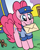 Size: 488x603 | Tagged: safe, artist:ben bates, pinkie pie, earth pony, pony, spoiler:comic, mail, mailmare, mouth hold, outfit catalog, solo