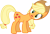 Size: 3560x2419 | Tagged: safe, artist:porygon2z, applejack, earth pony, pony, bloom and gloom, head tilt, simple background, solo, transparent background, vector