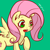 Size: 400x400 | Tagged: safe, artist:phyllismi, part of a set, fluttershy, pegasus, pony, open mouth, simple background, solo