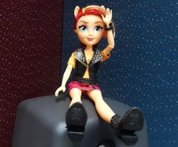 Size: 406x336 | Tagged: safe, sunset shimmer, equestria girls, bracelet, clothes, cube, doll, female, jewelry, toy