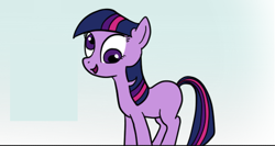 Size: 439x234 | Tagged: safe, artist:thestoicmachine, derpibooru import, twilight sparkle, pony, cropped, silly, silly pony, solo