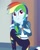 Size: 861x1080 | Tagged: safe, derpibooru import, screencap, rainbow dash, better together, equestria girls, run to break free, beautiful, cropped, cute, dashabetes, female, geode of super speed, kneeling, licking, licking lips, magical geodes, solo, tongue out