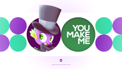 Size: 1920x1080 | Tagged: safe, artist:adrianimpalamata, artist:m99moron, derpibooru import, spike, dragon, avicii, circle, clothes, hat, male, shuffle, solo, song reference, top hat, tuxedo, vector, wallpaper