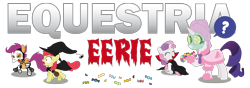 Size: 1000x350 | Tagged: safe, artist:jimmytrius, apple bloom, rarity, scootaloo, sweetie belle, pony, undead, unicorn, vampire, vampony, banner, bathrobe, bone, candy, clothes, costume, cutie mark crusaders, dracula, equestria daily, face mask, food, mud mask, nightmare night, nightmare night costume, robe, simple background, skeleton, skeleton costume, transparent background, witch