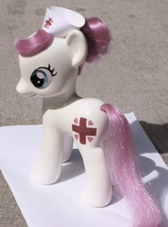 Size: 900x1210 | Tagged: safe, artist:agony-roses, nurse redheart, pony, custom, irl, photo, toy