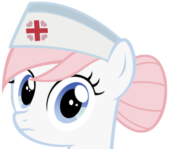 Size: 6646x5782 | Tagged: dead source, safe, artist:thatsgrotesque, nurse redheart, absurd resolution, frown, looking at you, simple background, solo, stare, sweetie belle's stare, transparent background, vector