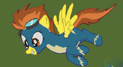 Size: 1144x625 | Tagged: safe, artist:cassadriel, derpibooru import, spitfire, minecraft, minecraft pixel art, pixel art, solo