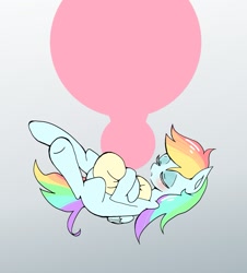 Size: 1637x1811 | Tagged: safe, artist:destroyer_aky, derpibooru import, rainbow dash, pegasus, pony, blushing, sleeping, solo