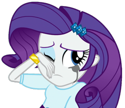 Size: 724x626 | Tagged: safe, artist:thebar, rarity, dance magic, equestria girls, spoiler:eqg specials, bracelet, crying, female, gem, jewelry, one eye closed, sad, simple background, solo, transparent background, wip