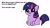 Size: 1194x668 | Tagged: safe, derpibooru import, twilight sparkle, pony, unicorn, dialogue, exploitable meme, female, filly, filly twilight sparkle, filly twilight telling an offensive joke, horn, looking at you, meme, multicolored mane, multicolored tail, obligatory pony, purple coat, simple background, sitting, smiling, solo, talking to viewer, underhoof, white background