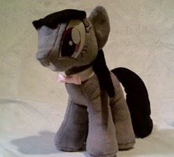 Size: 1615x1453 | Tagged: safe, artist:manlystitches, octavia melody, earth pony, pony, bowtie, happy, irl, photo, plushie, smiling, solo