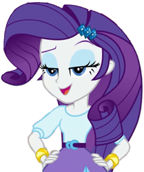 Size: 513x613 | Tagged: safe, artist:thebar, rarity, dance magic, equestria girls, spoiler:eqg specials, bedroom eyes, belt, bracelet, eyeshadow, female, gem, hand on hip, jewelry, makeup, open mouth, simple background, solo, transparent background