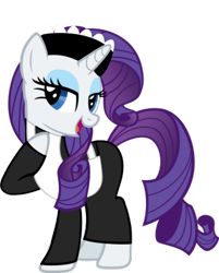 Size: 321x400 | Tagged: safe, rarity, pony, unicorn, clue, color, crossover, cute, mrs. white, raribetes, simple background, transparent background, vector, white