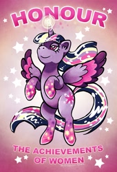 Size: 783x1150 | Tagged: safe, artist:octohickeys, derpibooru import, twilight sparkle, twilight sparkle (alicorn), alicorn, pony, bedroom eyes, bipedal, drama, female, magic, mare, mouthpiece, rearing, smiling, solo, spread wings