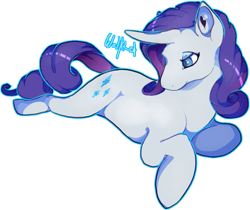 Size: 901x756 | Tagged: safe, artist:plaguemage, rarity, pony, unicorn, art trade, female, lidded eyes, lying down, mare, simple background, smiling, transparent background