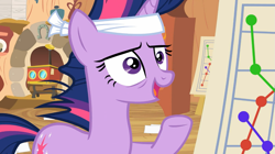 Size: 1365x767 | Tagged: safe, derpibooru import, screencap, twilight sparkle, it's about time, solo, twilight gone mad, twilight snapple