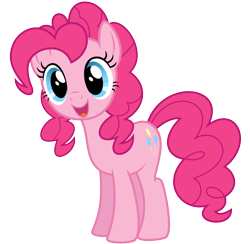 Size: 1935x1889 | Tagged: artist needed, safe, edit, pinkie pie, earth pony, pony, alternate hairstyle, cute, diapinkes, double mane, mullet, simple background, transparent background, vector