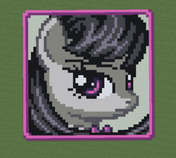 Size: 506x456 | Tagged: safe, artist:marsbar1337, octavia melody, earth pony, pony, minecraft, minecraft pixel art, pixel art