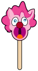 Size: 1500x2800 | Tagged: safe, pinkie pie, earth pony, pony, female, food, mare, pink coat, pink mane, popsicle, solo