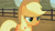 Size: 1280x713 | Tagged: safe, screencap, applejack, earth pony, pony, appleoosa's most wanted, glare, unamused