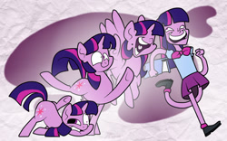 Size: 1238x772 | Tagged: safe, artist:trace-101, derpibooru import, twilight sparkle, twilight sparkle (alicorn), alicorn, equestria girls, derp, faic, pony to human, sequence, transformation, transformation sequence