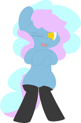 Size: 978x1485 | Tagged: safe, artist:moonydusk, oc, oc only, oc:astral knight, pony, clothes, female, mare, simple background, socks, standing, thigh highs, transparent background